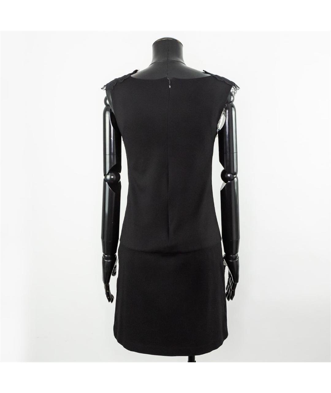 ERMANNO SCERVINO Черное шерстяное повседневное платье, фото 3