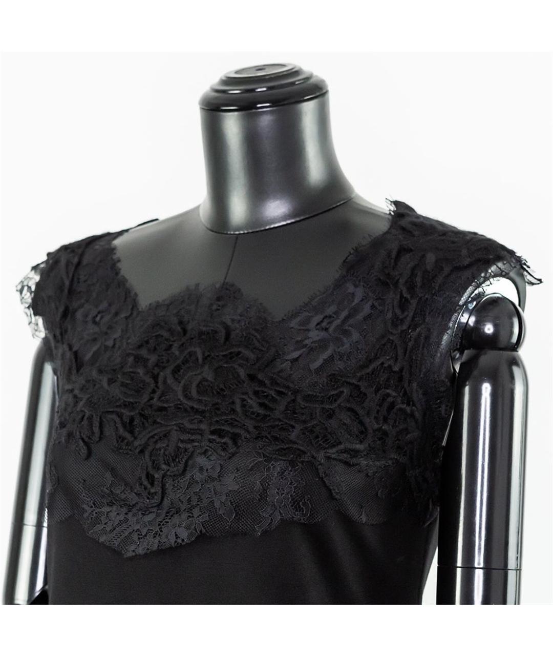ERMANNO SCERVINO Черное шерстяное повседневное платье, фото 2
