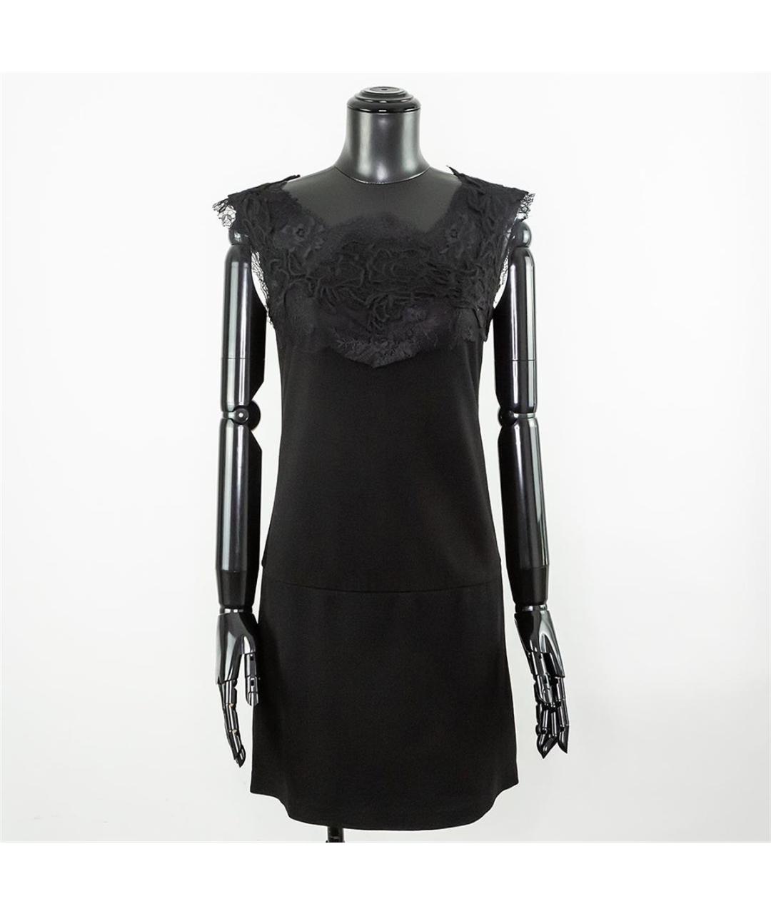 ERMANNO SCERVINO Черное шерстяное повседневное платье, фото 4
