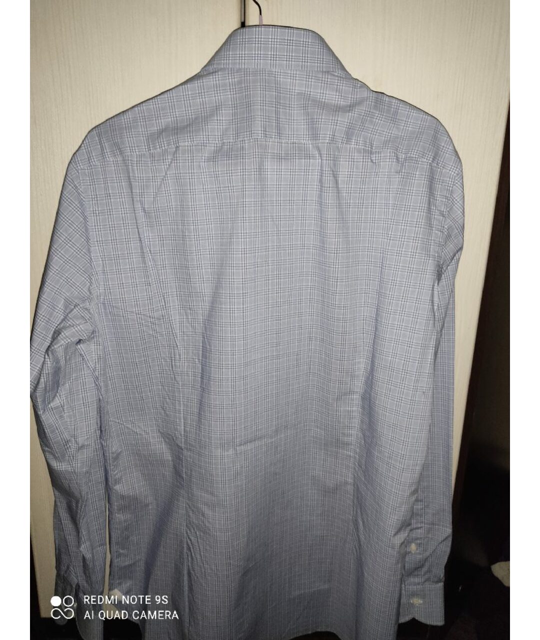 LUIGI BORRELLI Голубая хлопковая классическая рубашка, фото 2