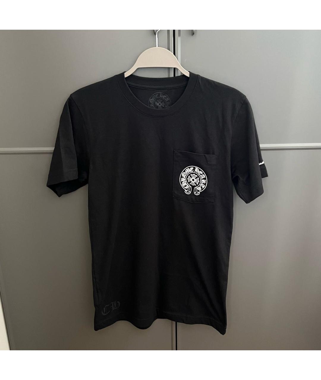 CHROME HEARTS Черная хлопковая футболка, фото 4
