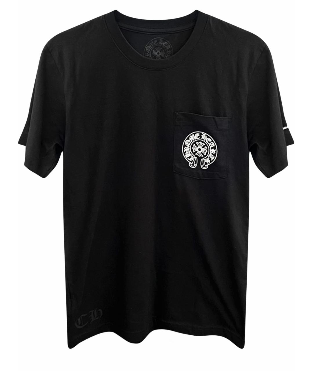 CHROME HEARTS Черная хлопковая футболка, фото 1