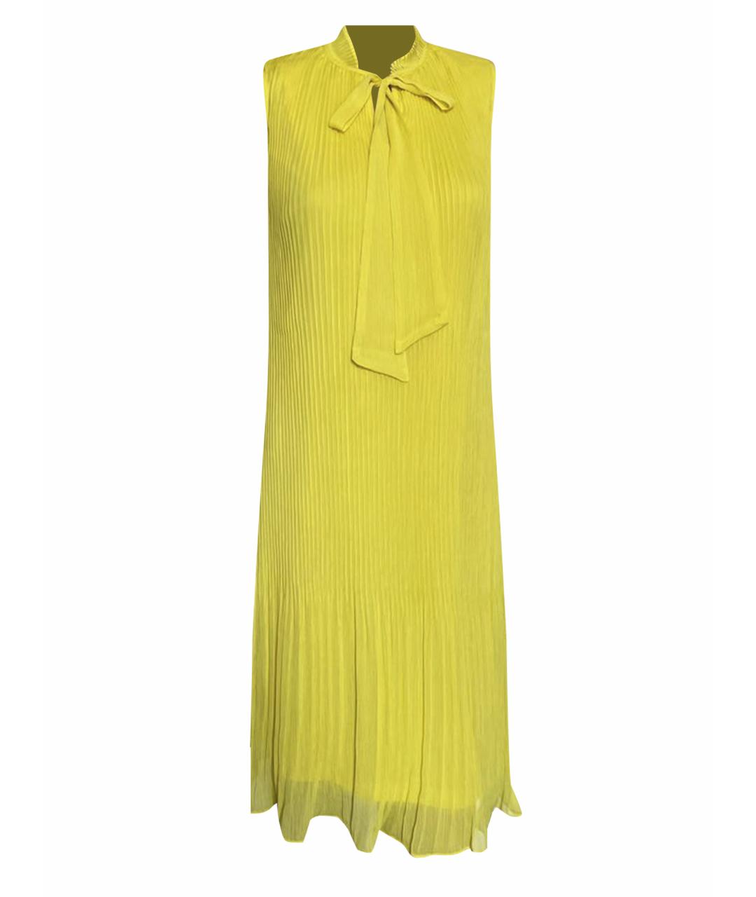 DKNY Желтое полиэстеровое коктейльное платье, фото 1