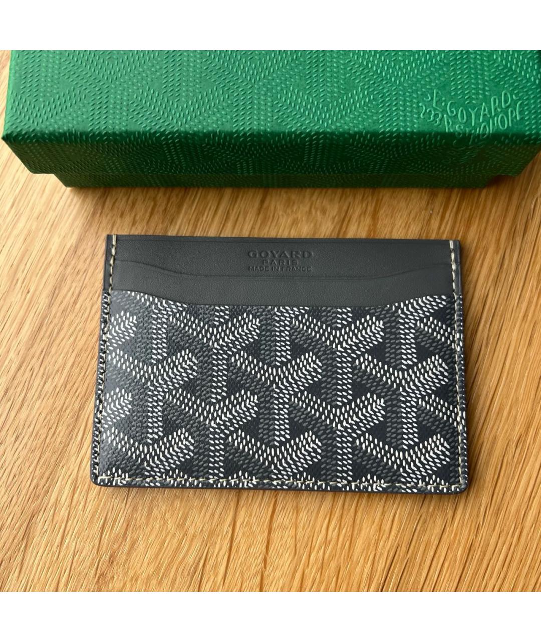 GOYARD Серый кожаный кардхолдер, фото 2