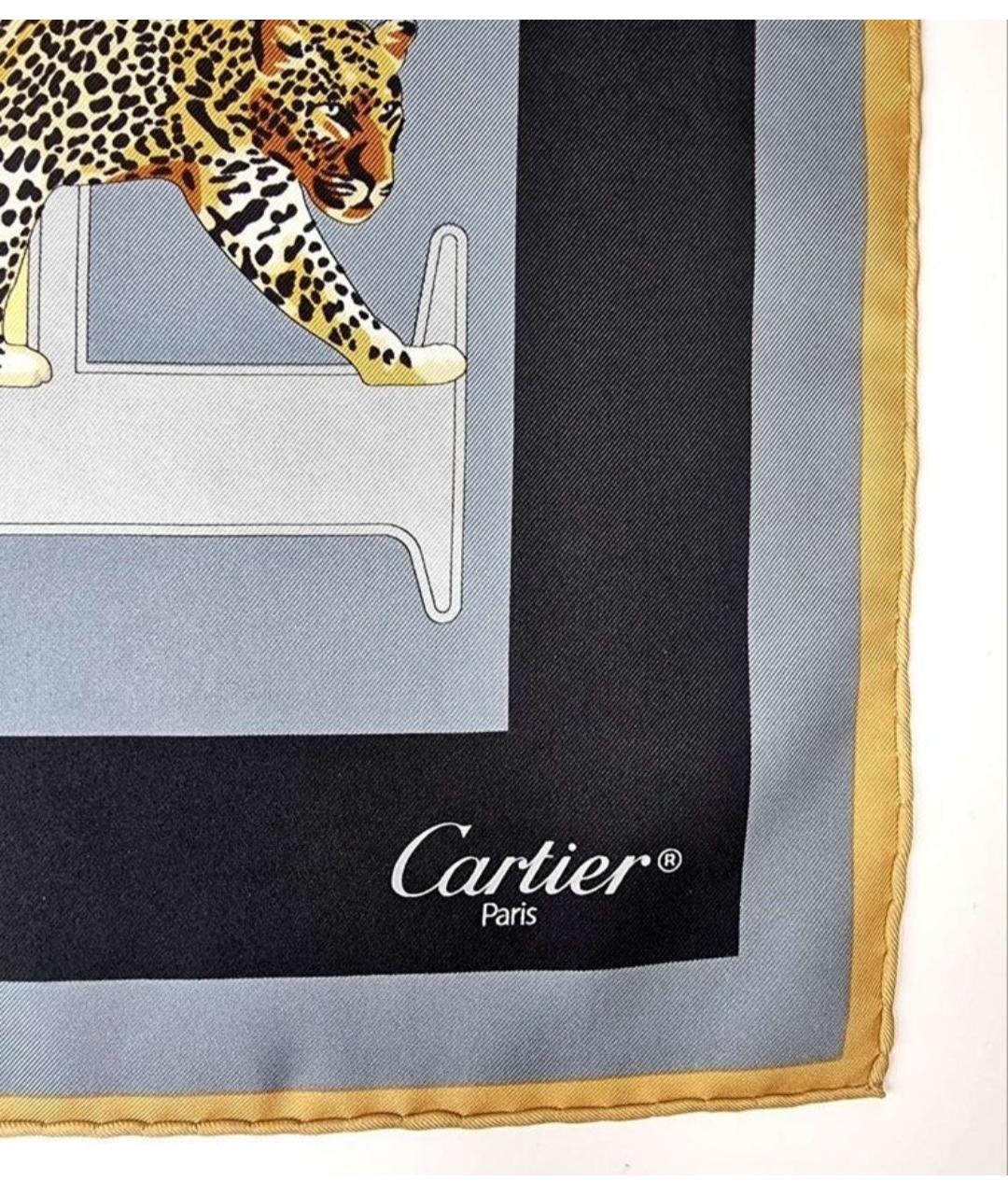CARTIER Мульти шелковый платок, фото 6