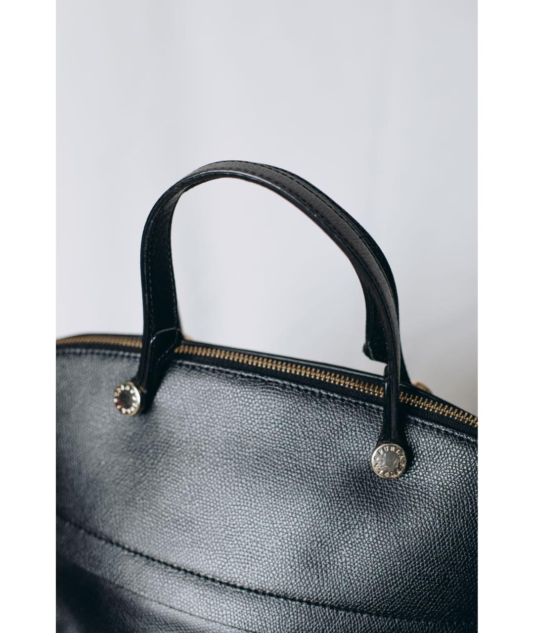 FURLA Черная кожаная сумка с короткими ручками, фото 3
