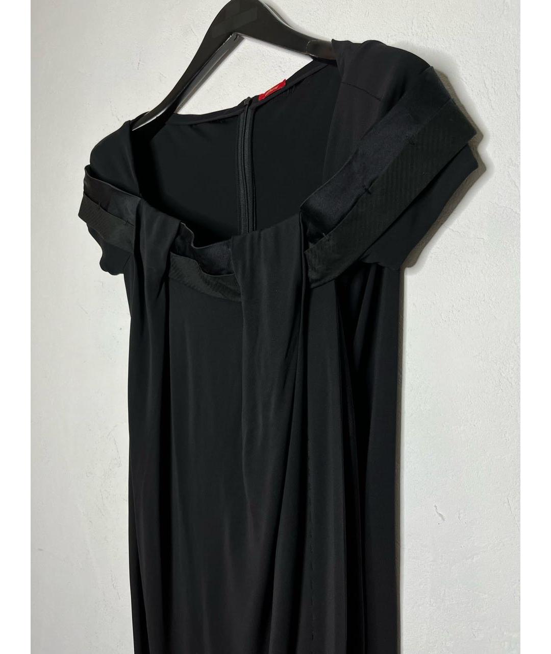BRIONI Черное вискозное коктейльное платье, фото 2