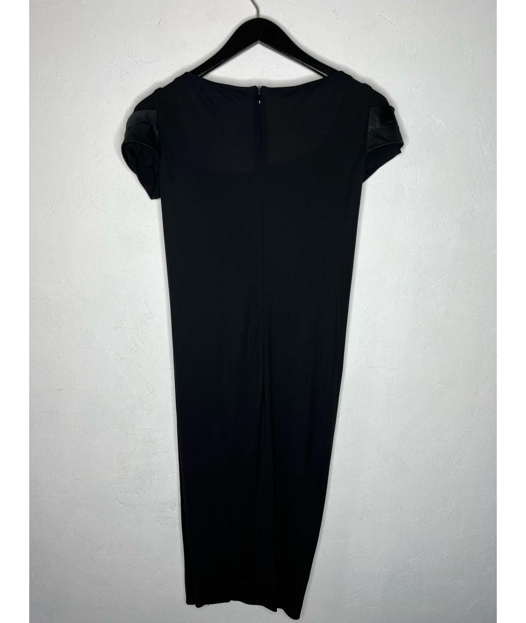 BRIONI Черное вискозное коктейльное платье, фото 4