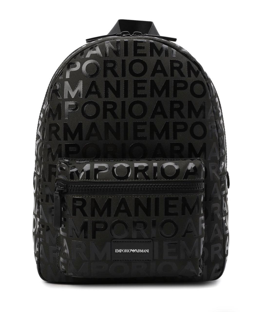 EMPORIO ARMANI Черный синтетический рюкзак, фото 1