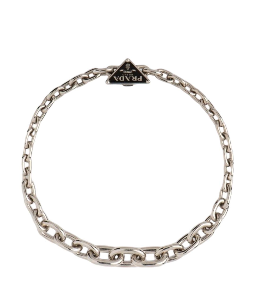 PRADA Серебряное серебряное колье, фото 1