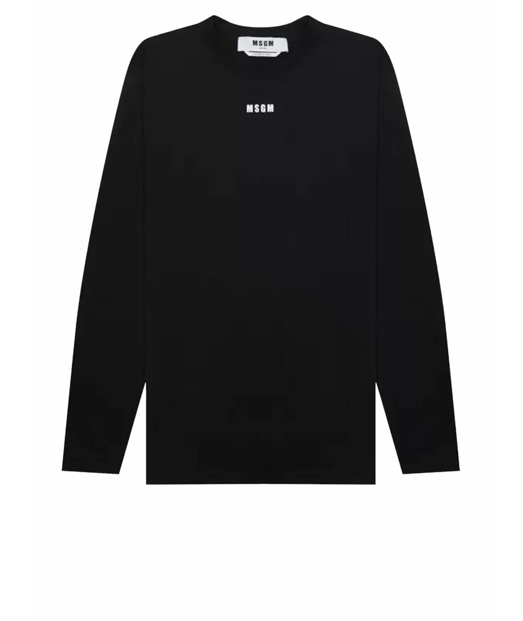 MSGM Черный хлопковый джемпер / свитер, фото 1
