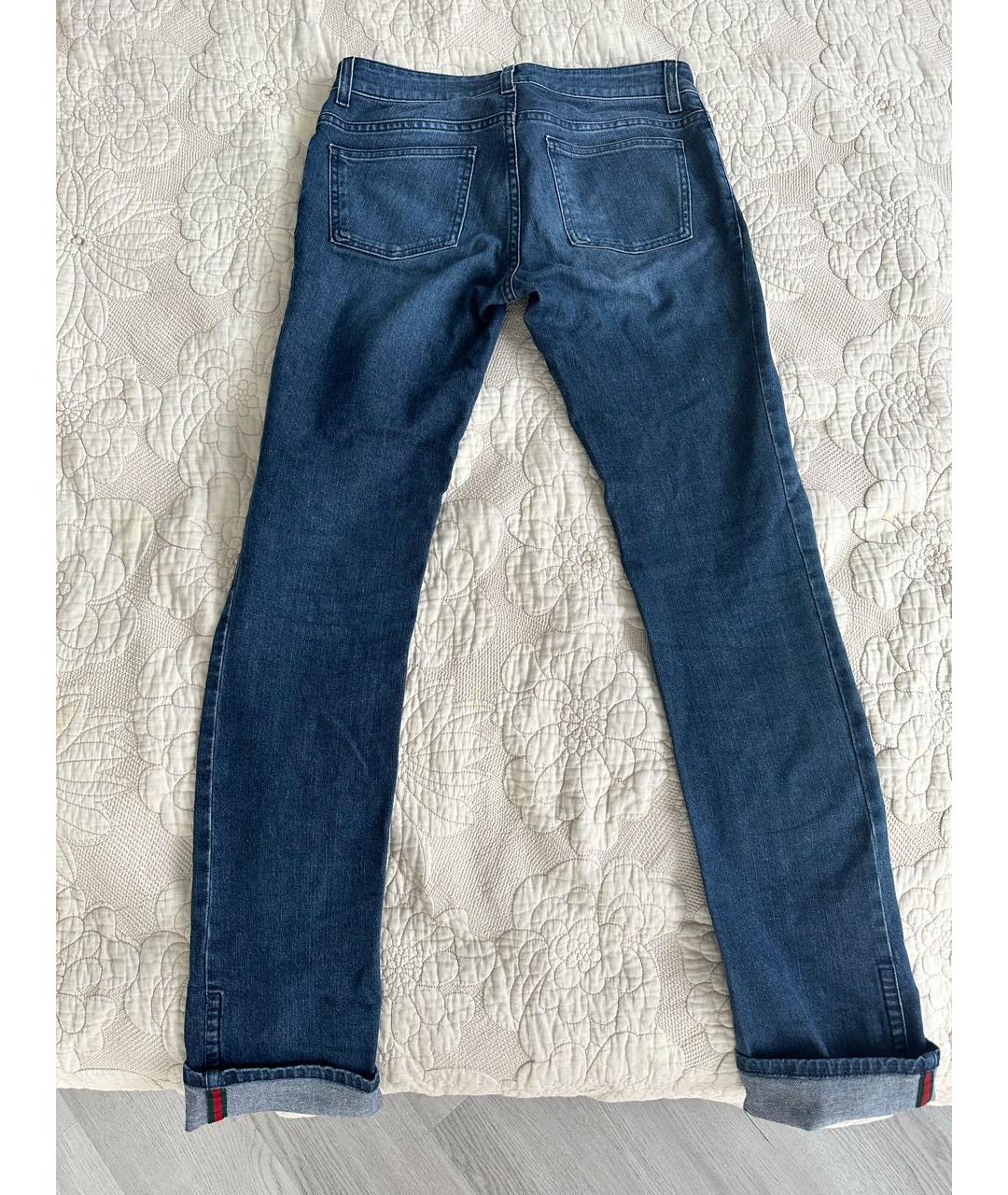 GUCCI Синие прямые джинсы, фото 2