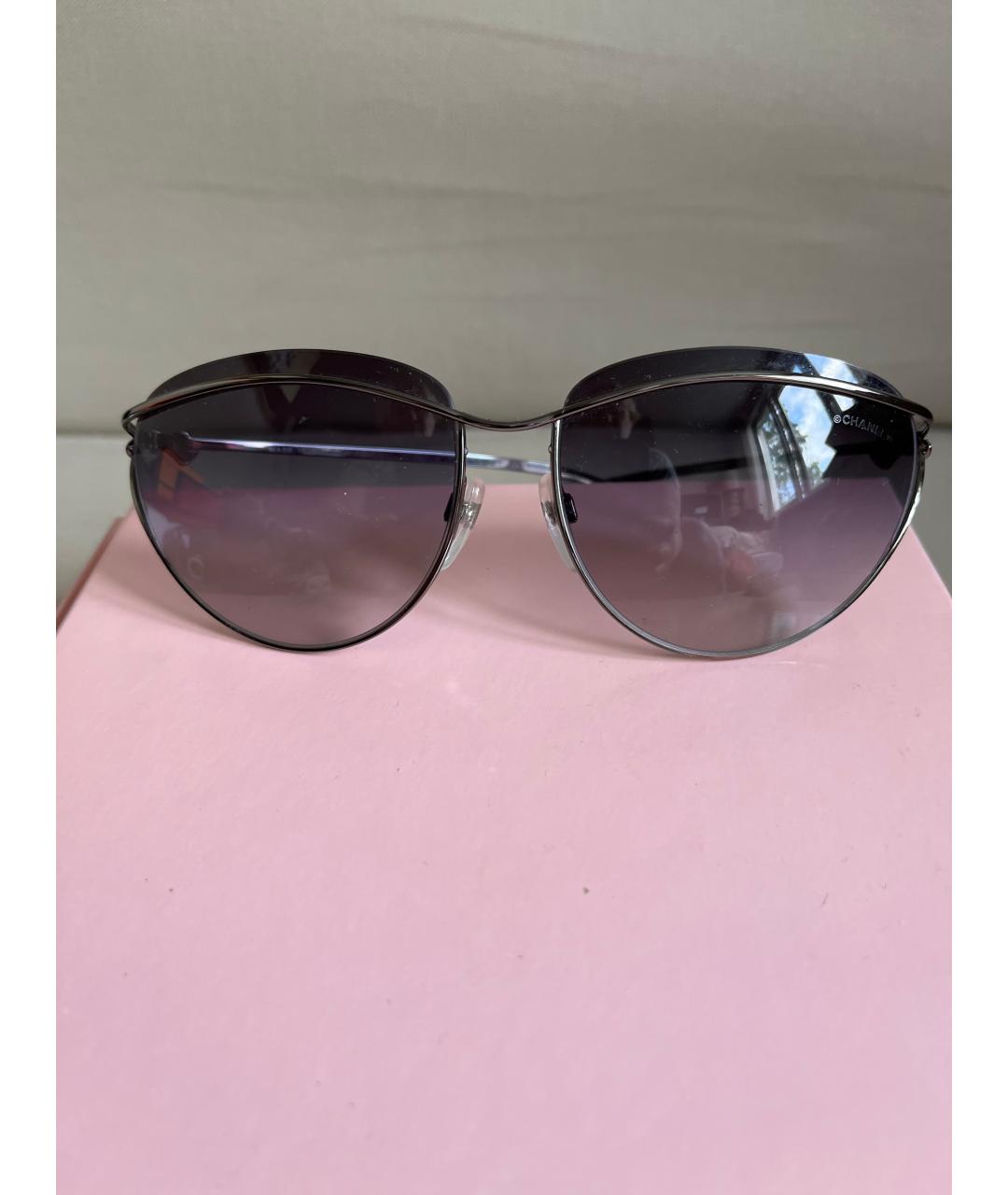 CHANEL Металлические солнцезащитные очки, фото 7