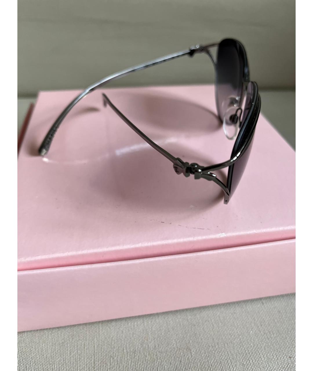 CHANEL Металлические солнцезащитные очки, фото 6
