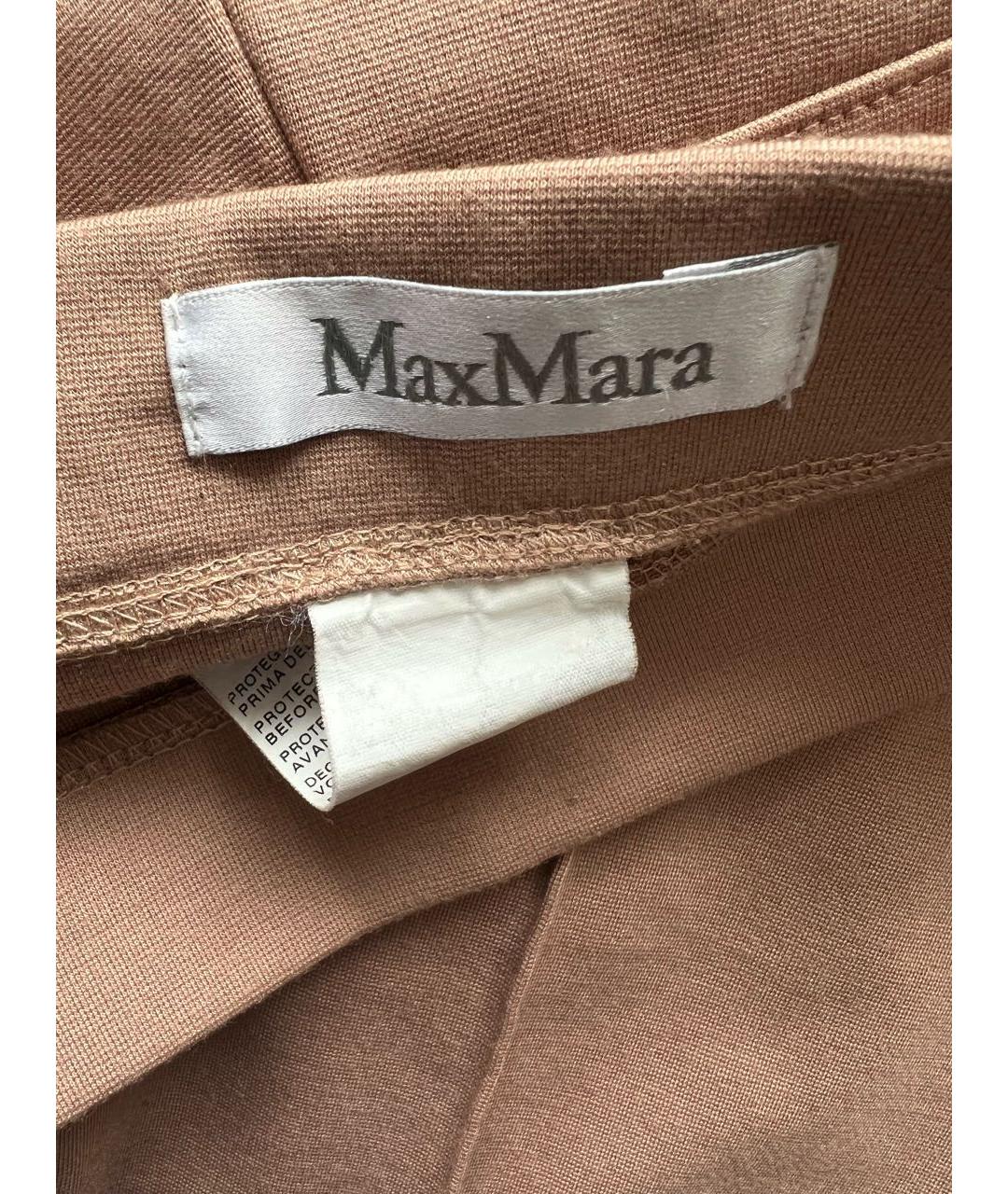 MAX MARA Бежевые брюки узкие, фото 3