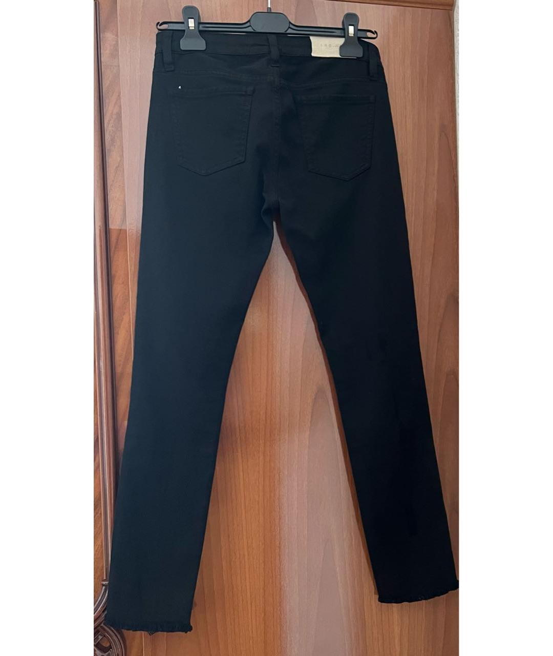 IRO Черные хлопковые джинсы слим, фото 2