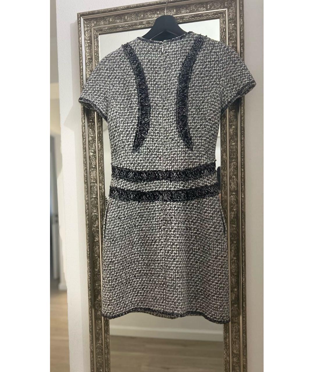 CHANEL Мульти твидовое повседневное платье, фото 2
