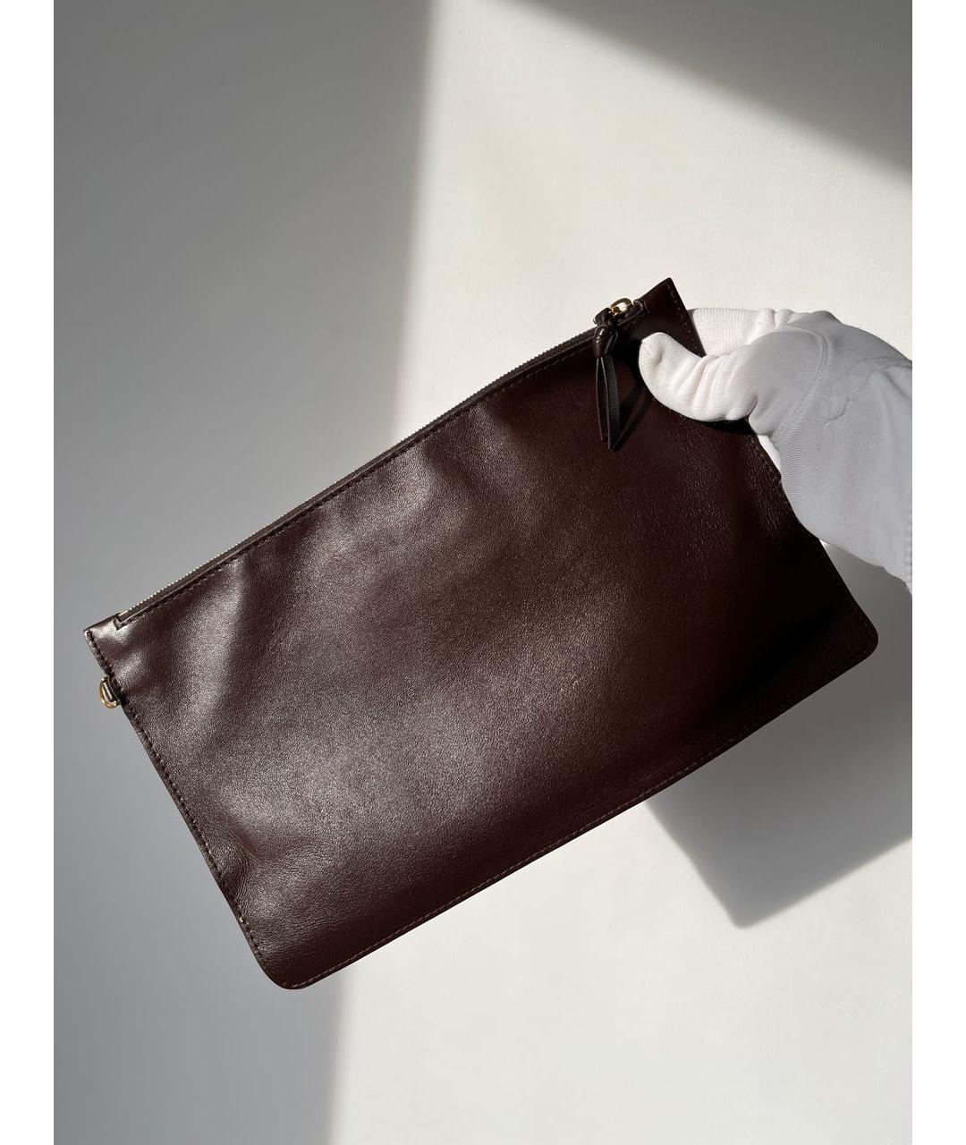 BOTTEGA VENETA Коричневая кожаная сумка тоут, фото 7