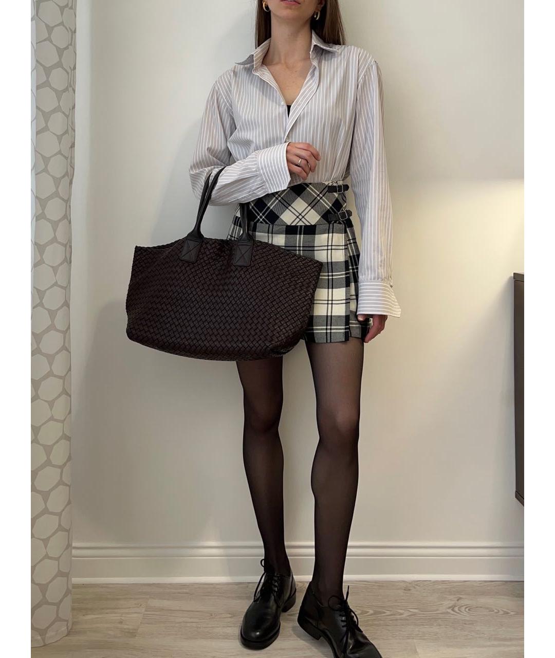 BOTTEGA VENETA Коричневая кожаная сумка тоут, фото 6