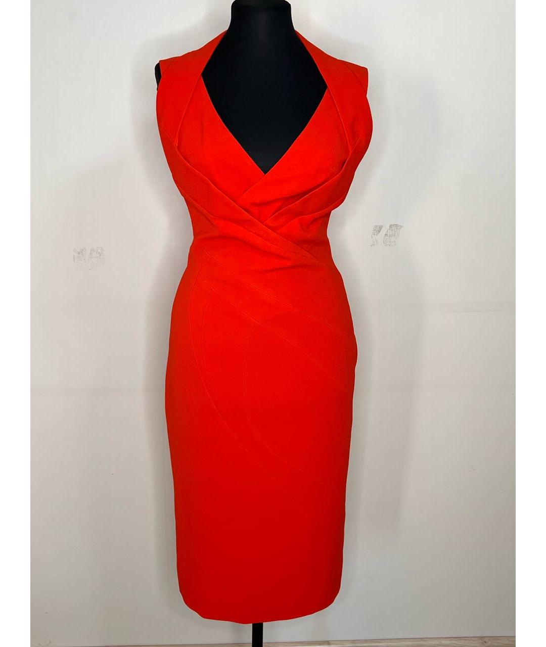 ANTONIO BERARDI Красное вискозное повседневное платье, фото 5