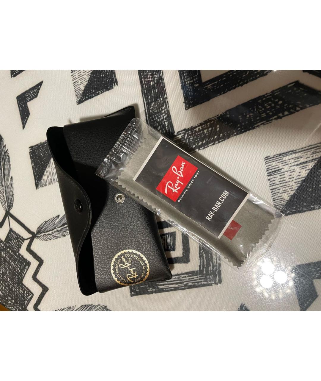 RAY BAN Серые металлические солнцезащитные очки, фото 2