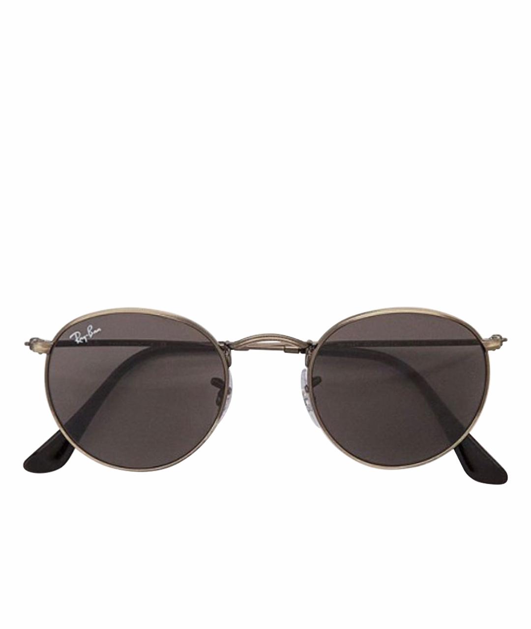 RAY BAN Серые металлические солнцезащитные очки, фото 1