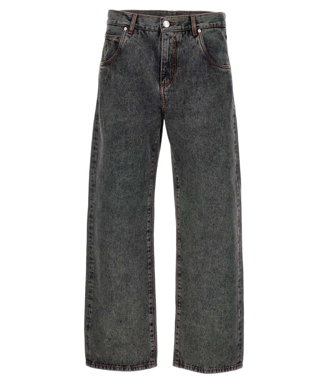 ETRO Серые хлопковые прямые джинсы, фото 1
