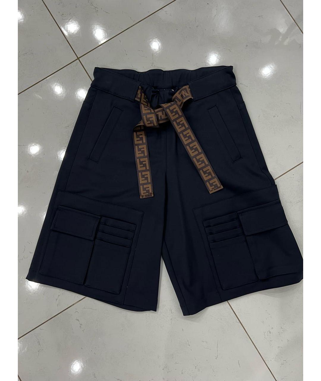 FENDI KIDS Темно-синие брюки и шорты, фото 5