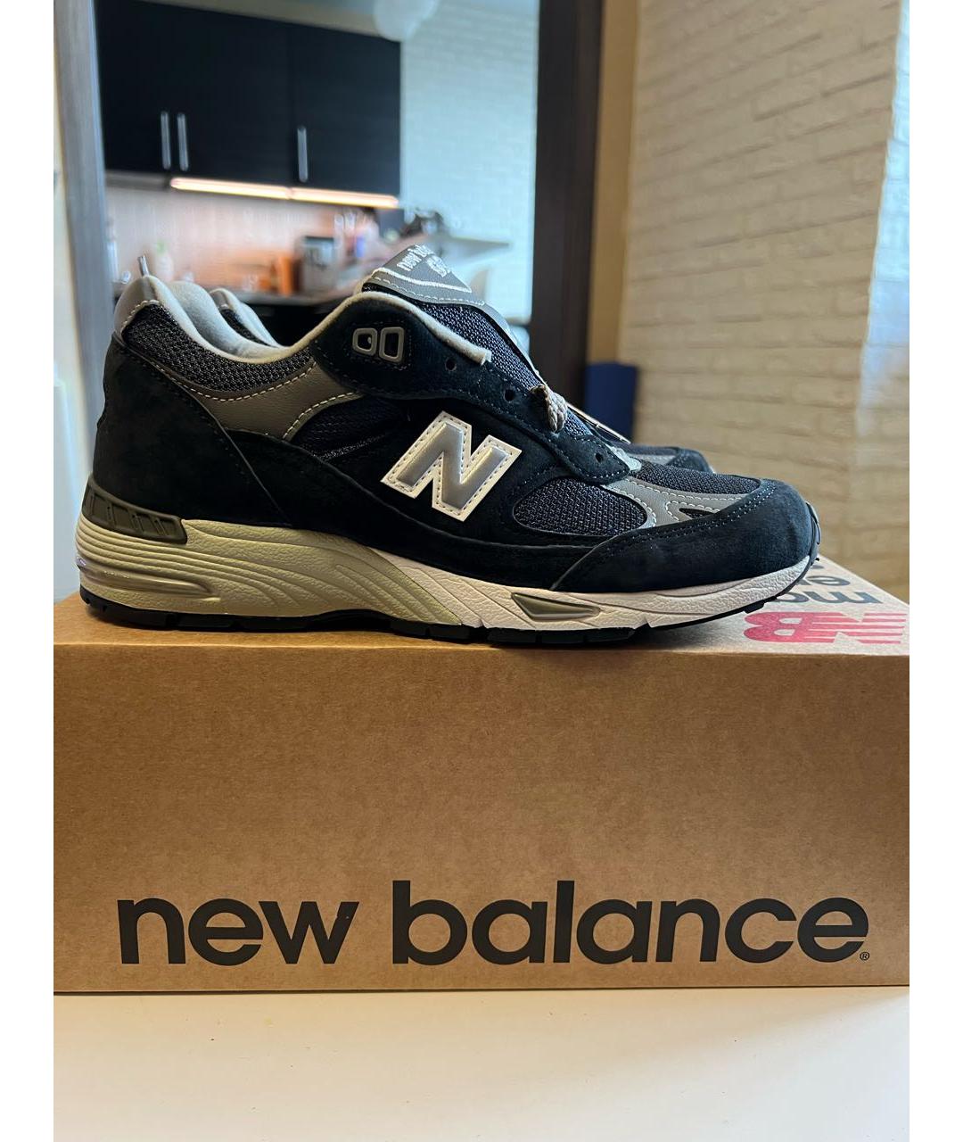 NEW BALANCE Темно-синие замшевые кроссовки, фото 5