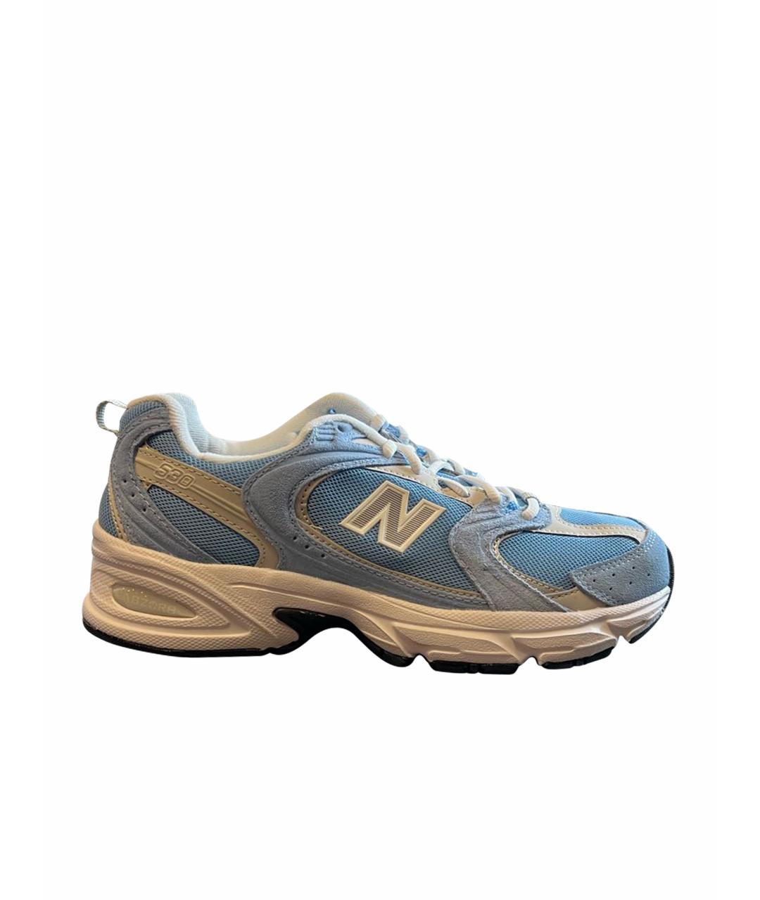 NEW BALANCE Голубые замшевые кроссовки, фото 1