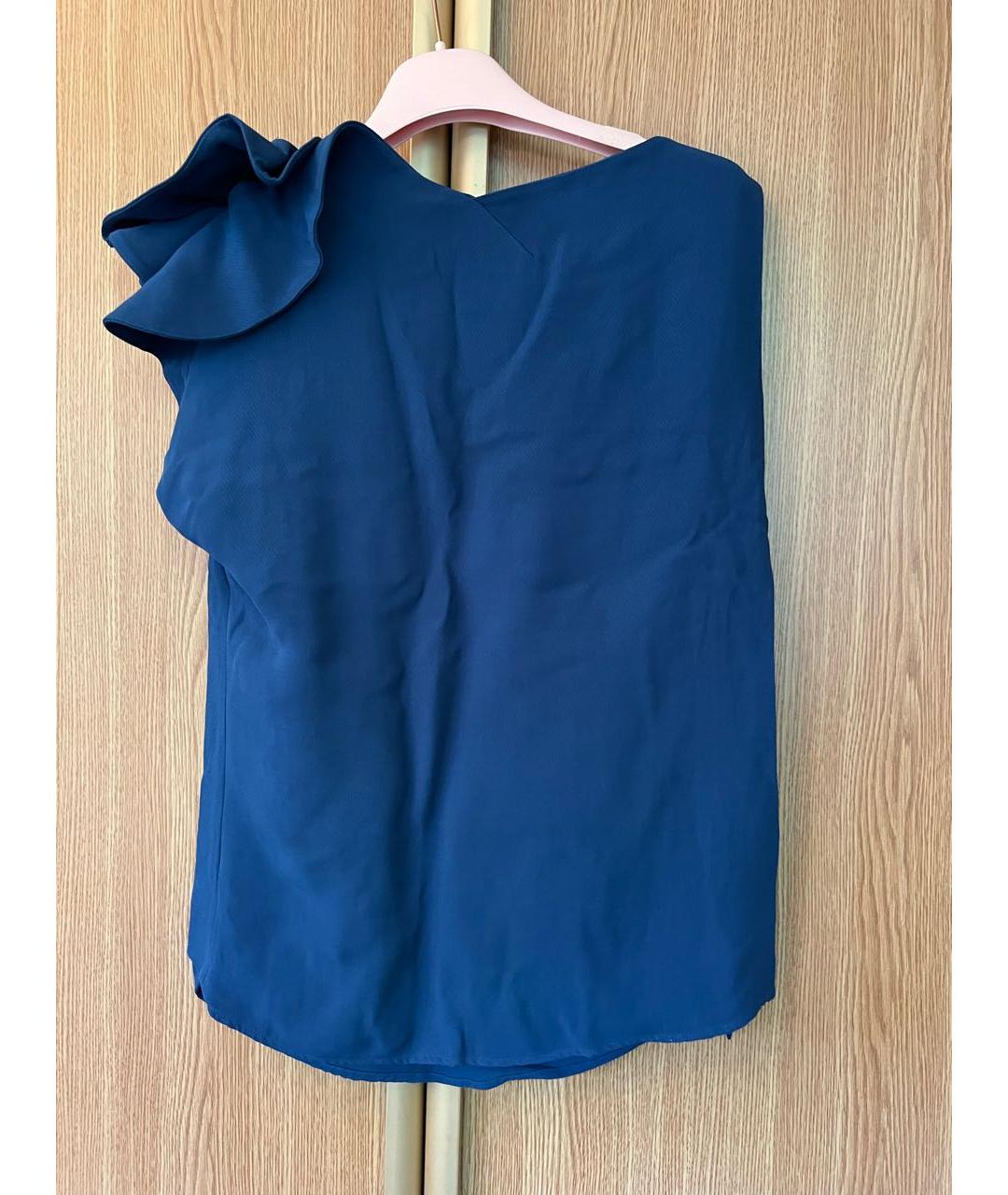 CAVALLI CLASS Синяя вискозная блузы, фото 2
