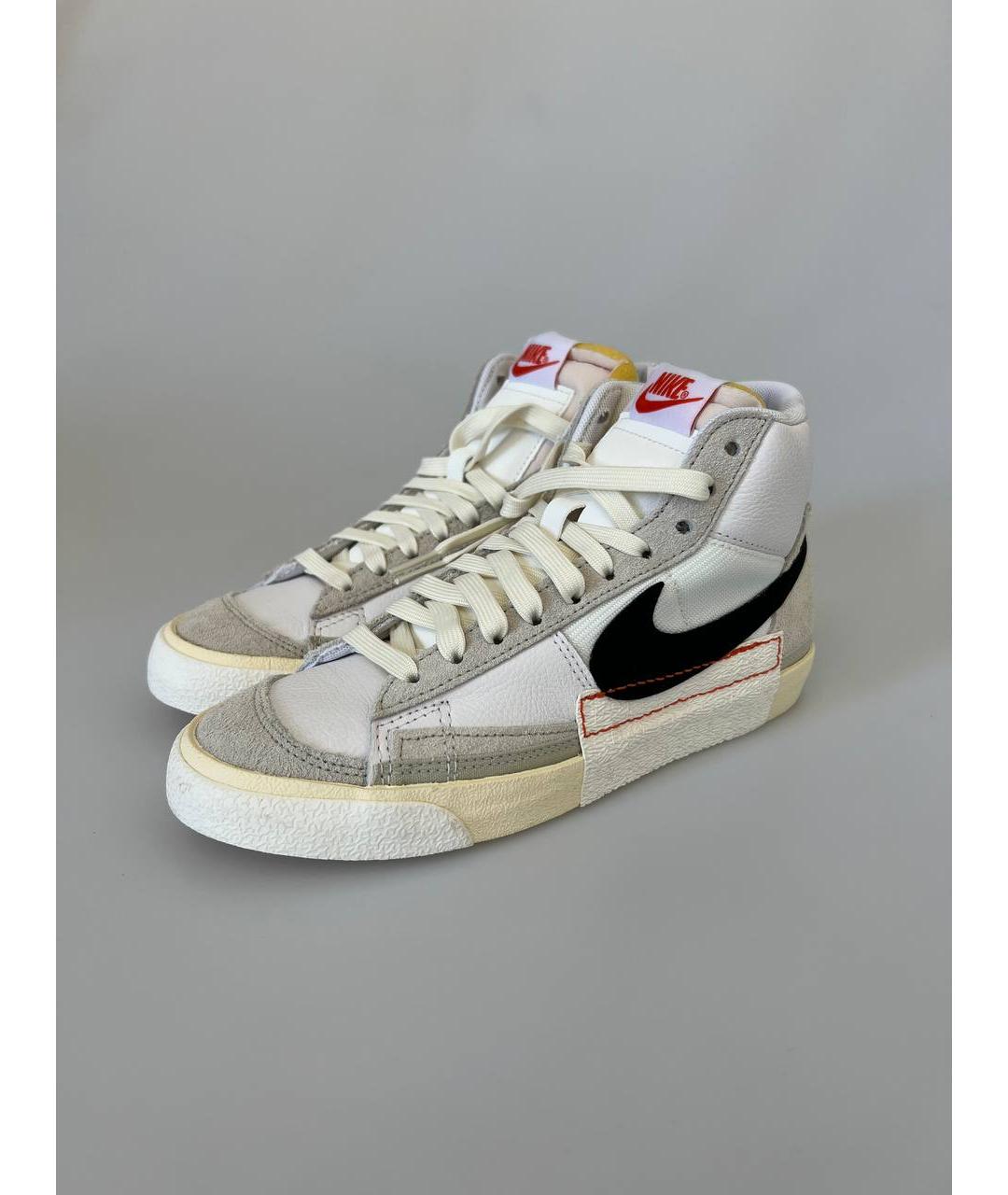 NIKE Белые высокие кроссовки / кеды, фото 4