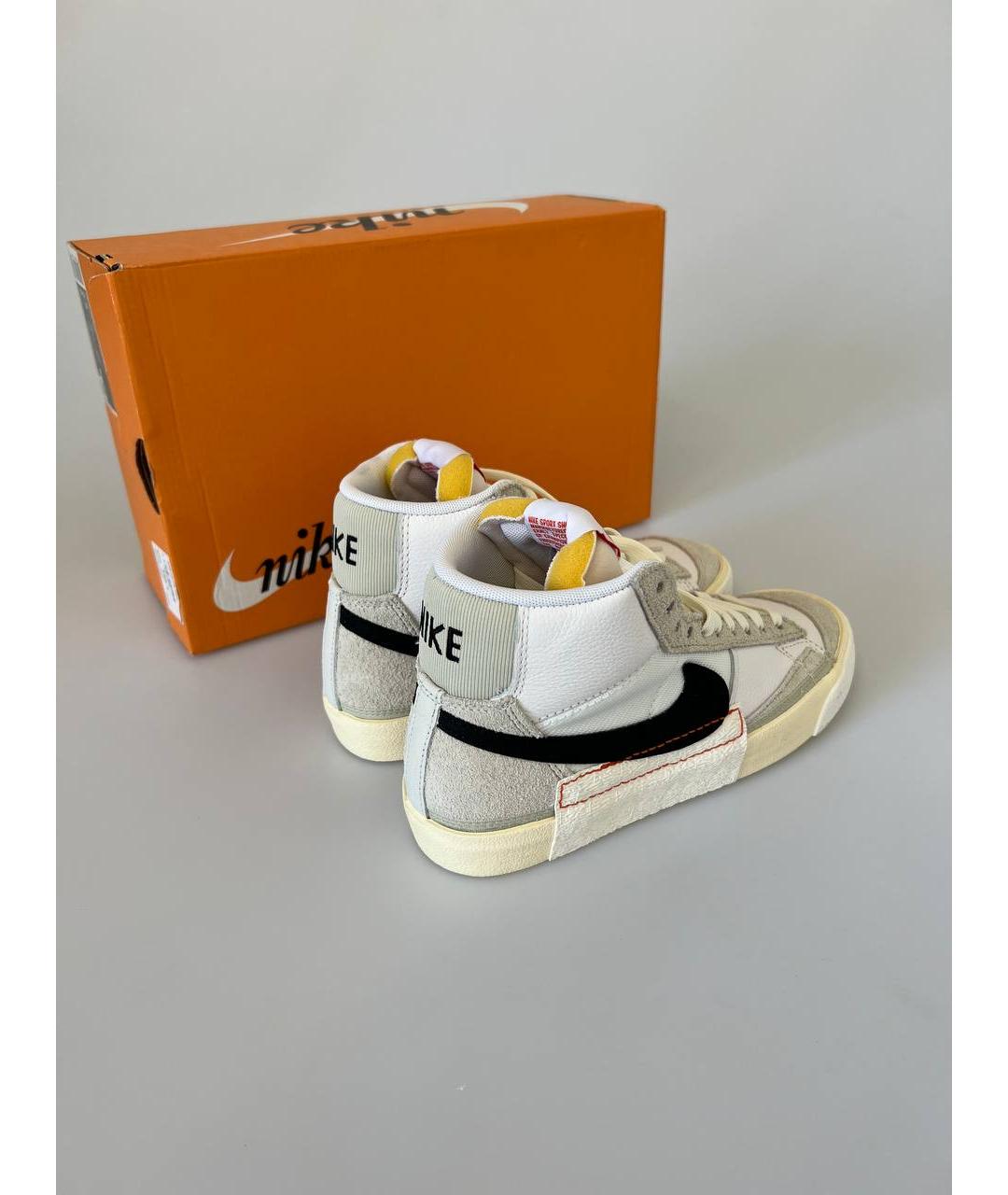 NIKE Белые высокие кроссовки / кеды, фото 2