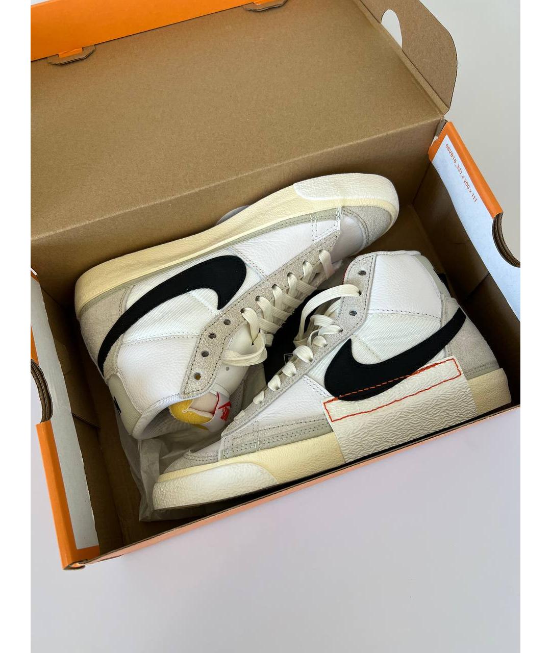 NIKE Белые высокие кроссовки / кеды, фото 3