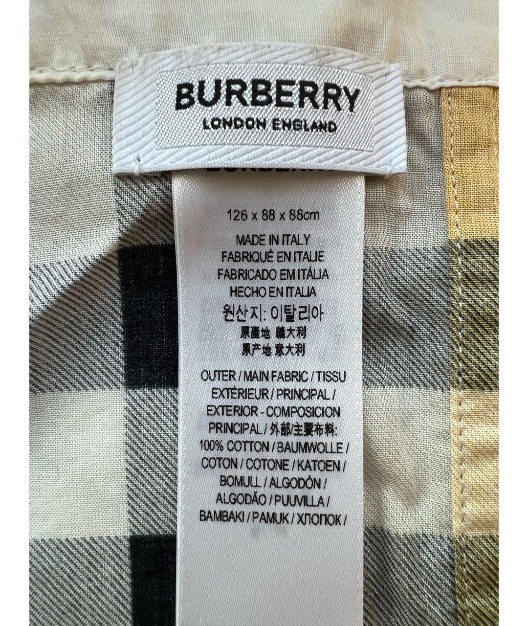 BURBERRY Хлопковый платок, фото 3