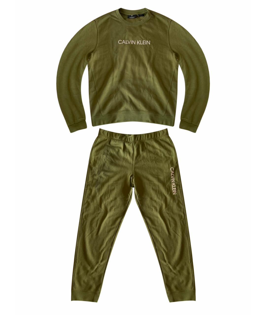 CALVIN KLEIN Хаки хлопковый спортивный костюм для мужчин – купить в ...