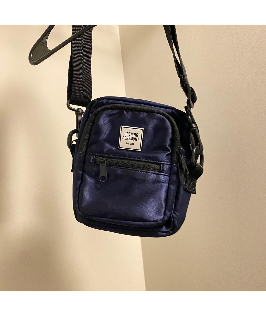 OPENING CEREMONY Темно-синяя тканевая сумка на плечо, фото 4