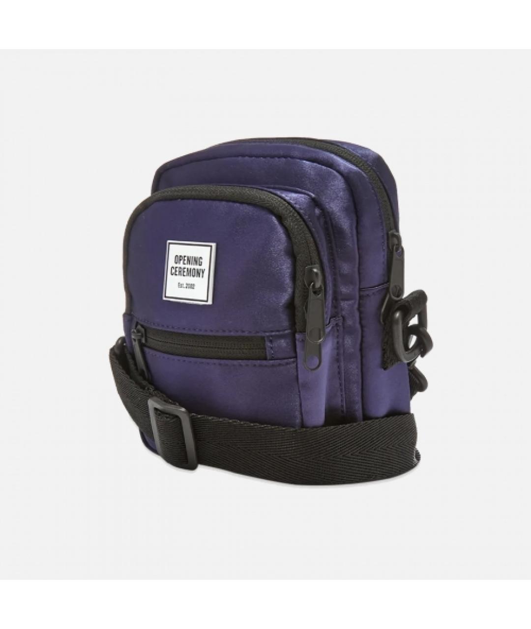 OPENING CEREMONY Темно-синяя тканевая сумка на плечо, фото 2