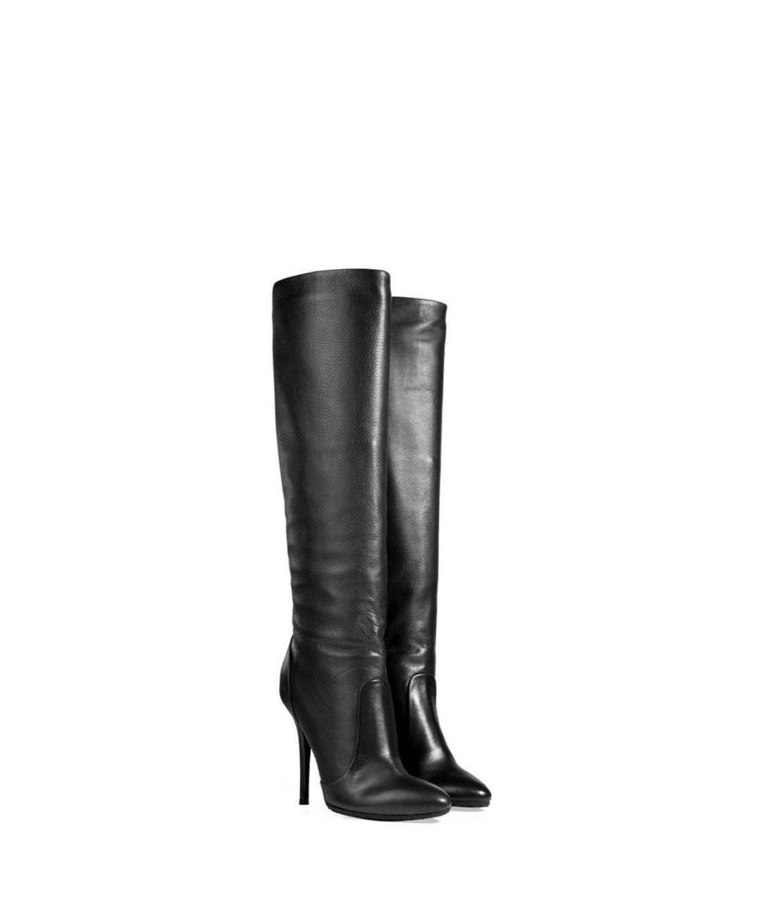 GIUSEPPE ZANOTTI DESIGN Черные кожаные сапоги, фото 6