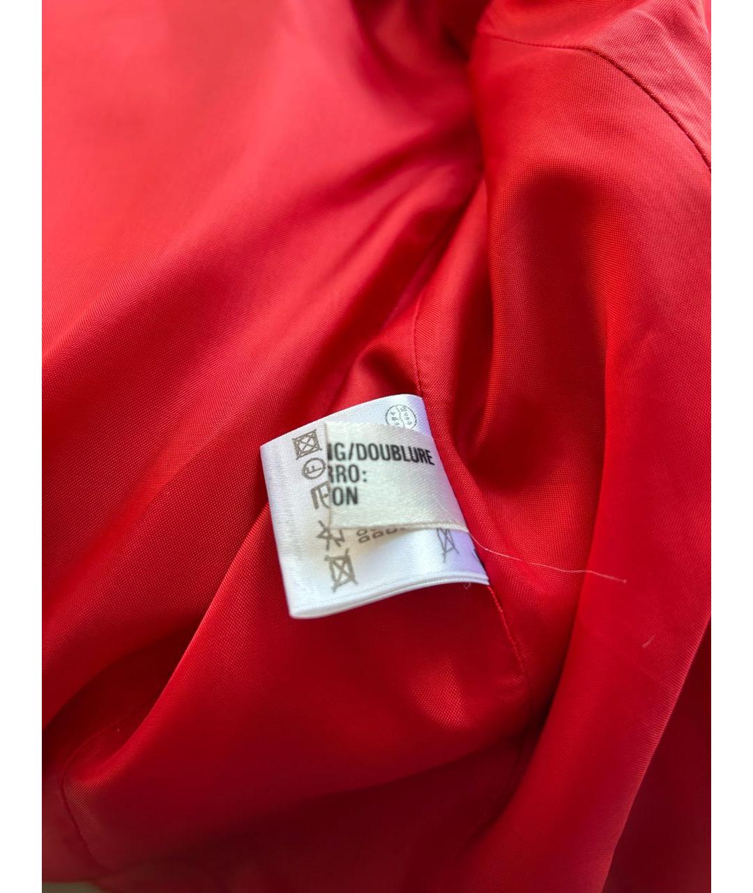 ESCADA Красный шелковый жакет/пиджак, фото 5