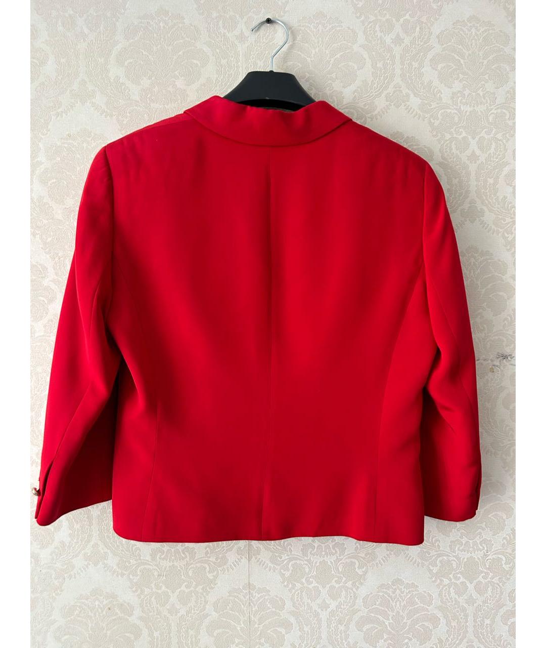 ESCADA Красный шелковый жакет/пиджак, фото 2