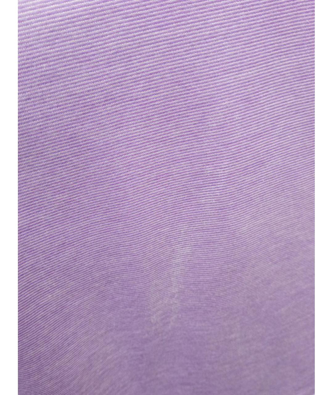 PAL ZILERI Фиолетовое хлопковое поло с коротким рукавом, фото 4