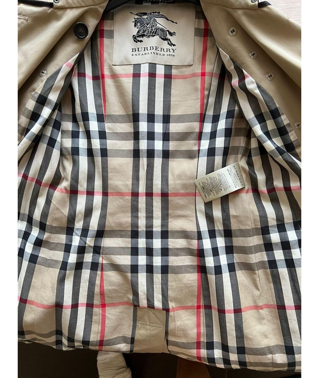 BURBERRY Бежевый тренч/плащ, фото 3