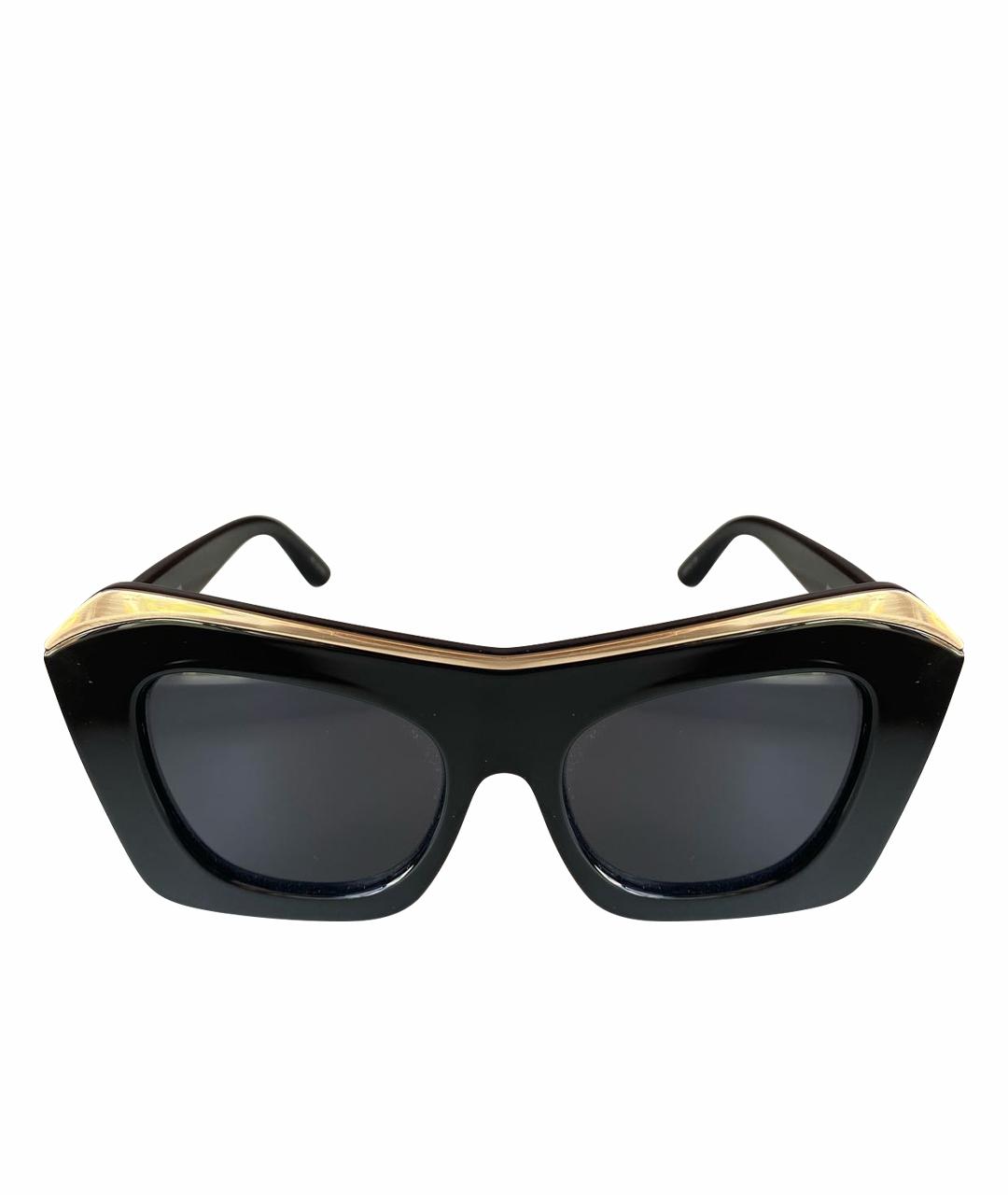 LE SPECS Черные пластиковые солнцезащитные очки, фото 1
