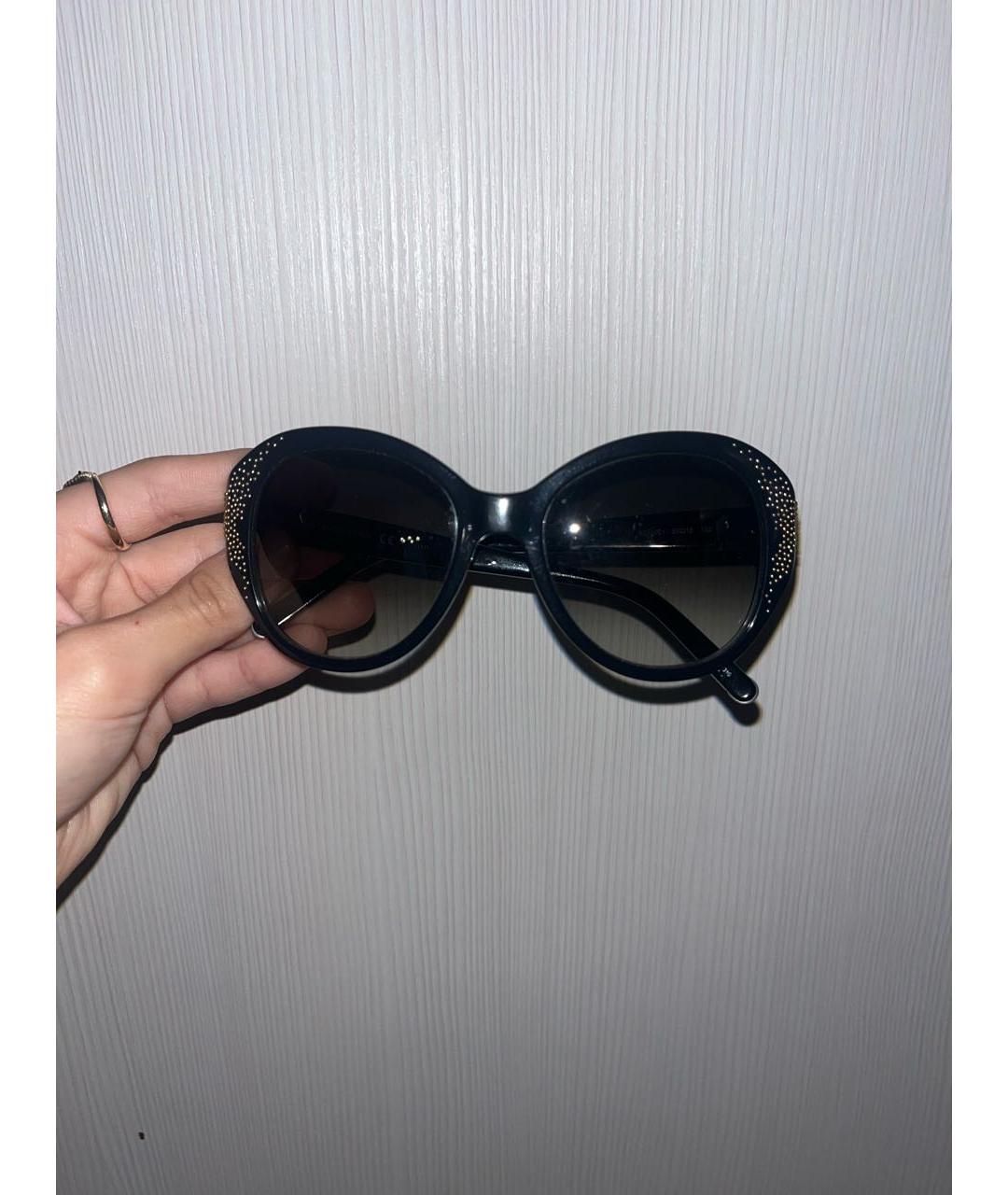 CHLOE Черные пластиковые солнцезащитные очки, фото 5