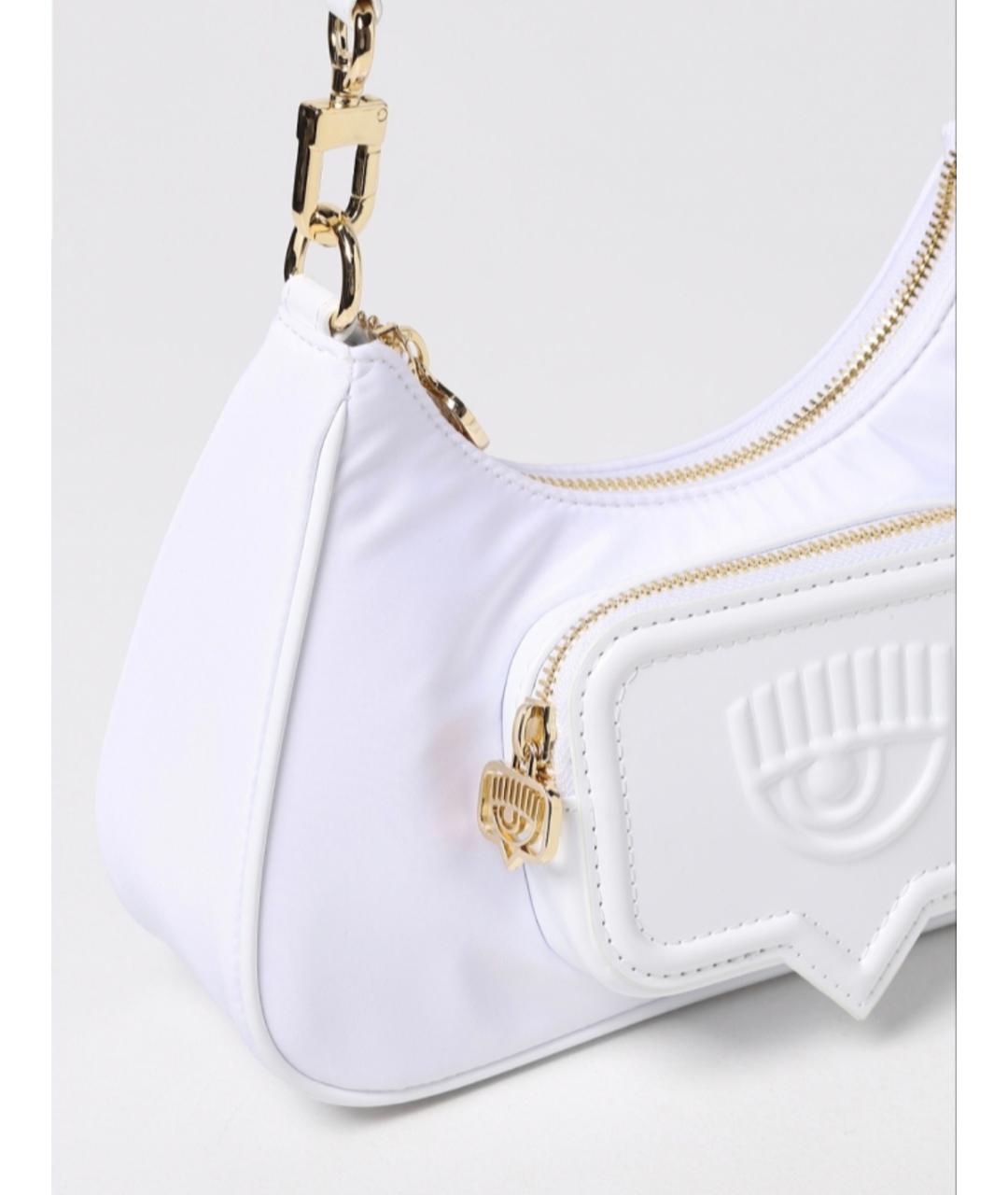 CHIARA FERRAGNI Белая сумка с короткими ручками, фото 3