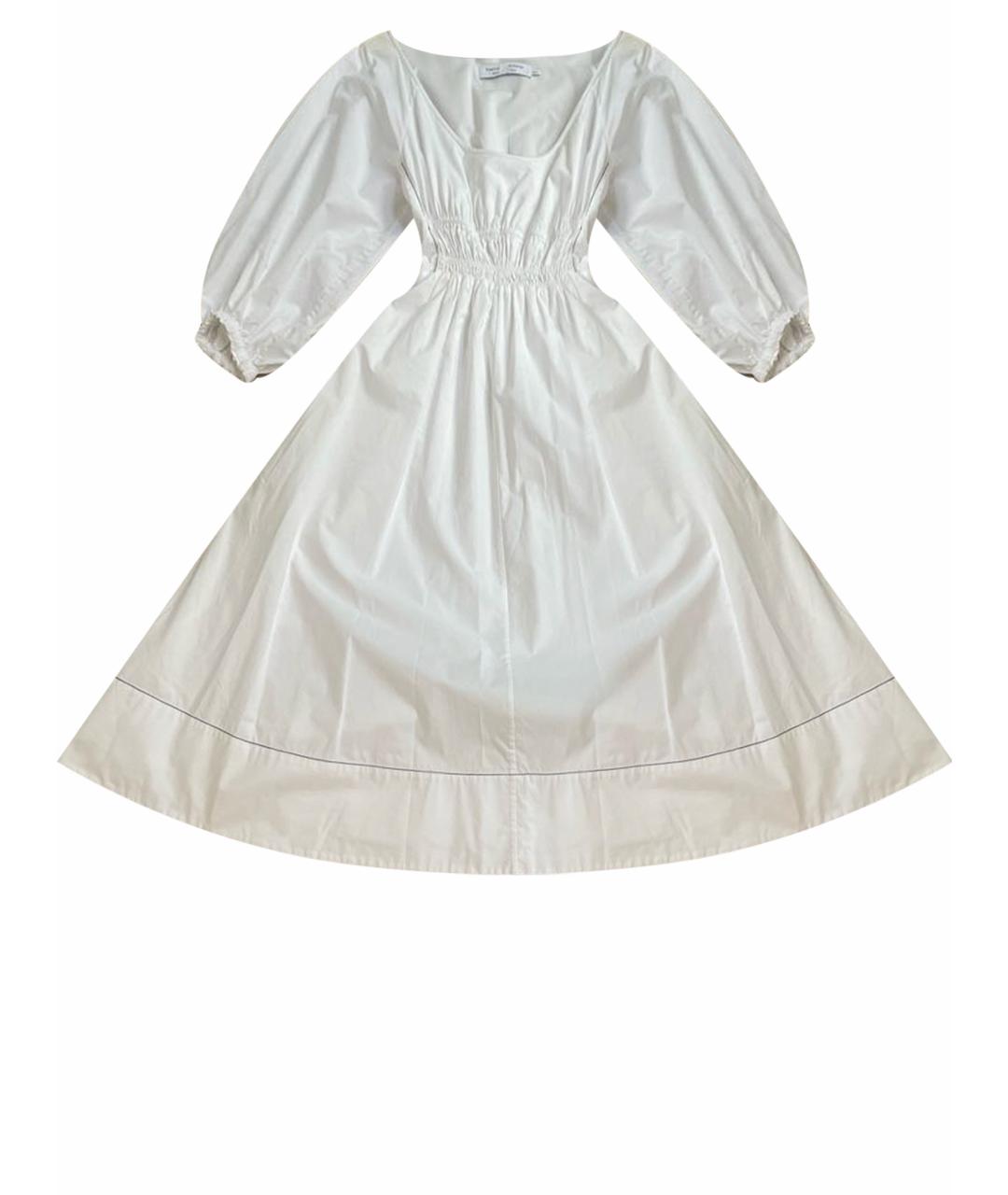 PROENZA SCHOULER Белое хлопковое повседневное платье, фото 1
