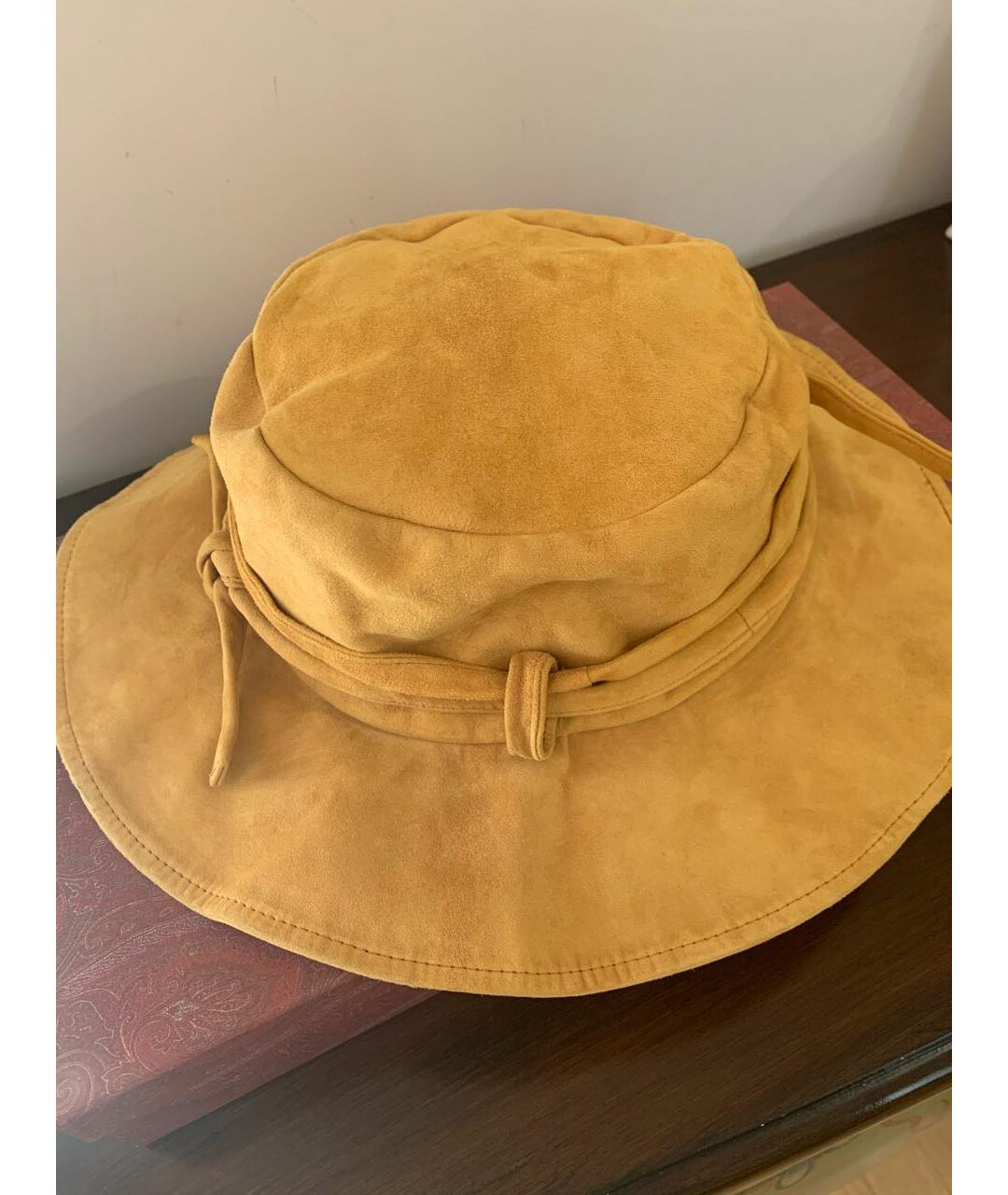 ETRO Горчичная бархатная шляпа, фото 2