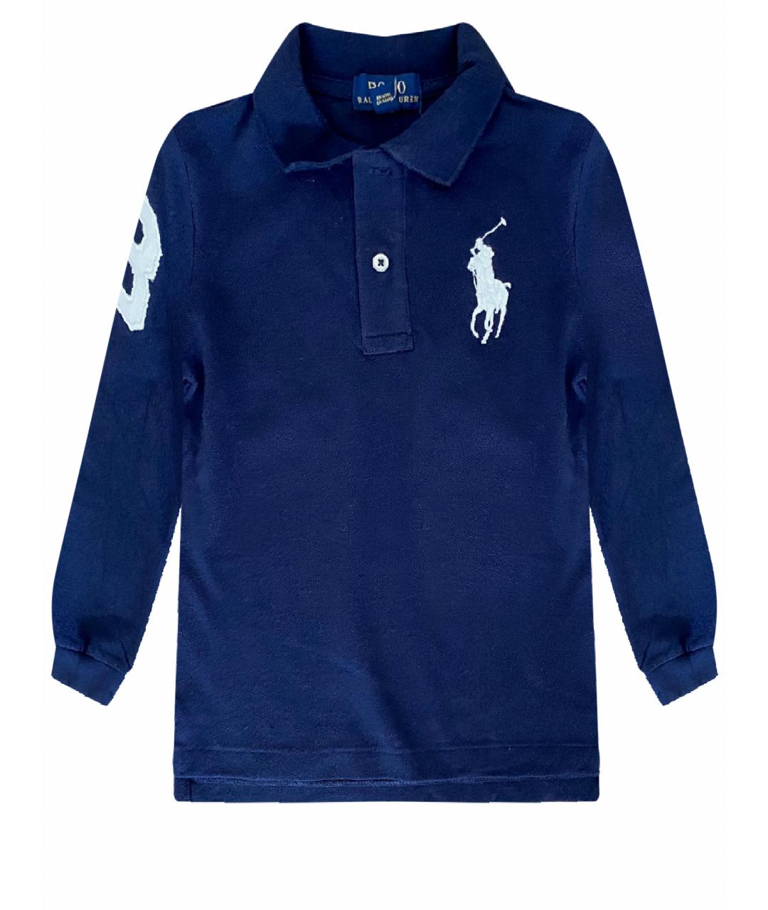 POLO RALPH LAUREN Темно-синяя хлопковая детская рубашка, фото 1