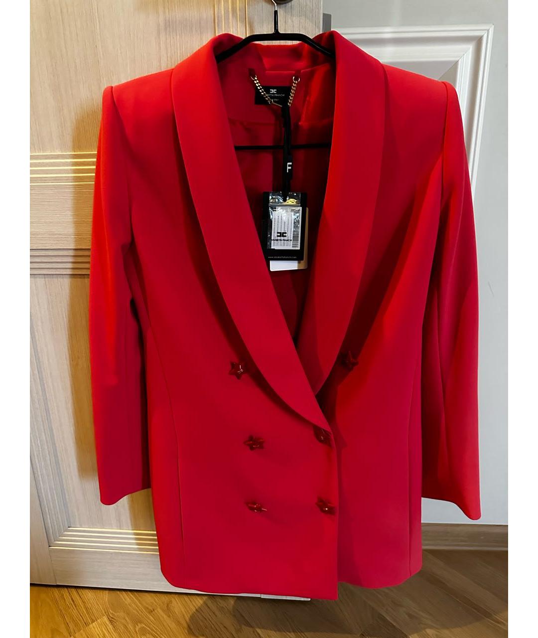 ELISABETTA FRANCHI Красный жакет/пиджак, фото 5